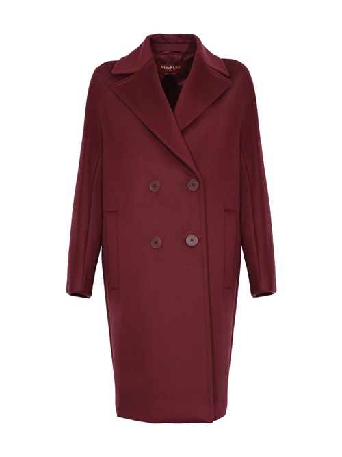 Cappotto over Agenda in lana Bordeaux MAX MARA STUDIO | 2526016081600084